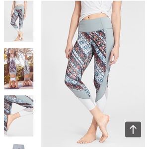 Athleta Nomad Salutation Mesh Capri